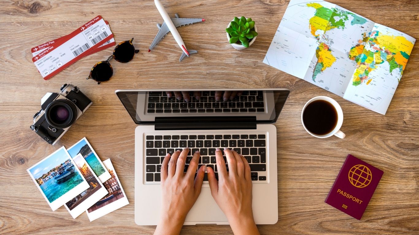 Travel writing requires equipment of laptop, camera, map that travel abroad helping you to write about travel